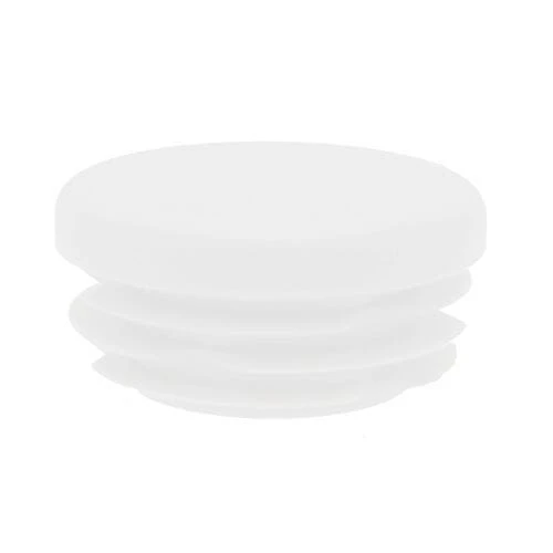 Round Tube Insert - To Fit 39-43mm Tube, White, LDPE Plastic