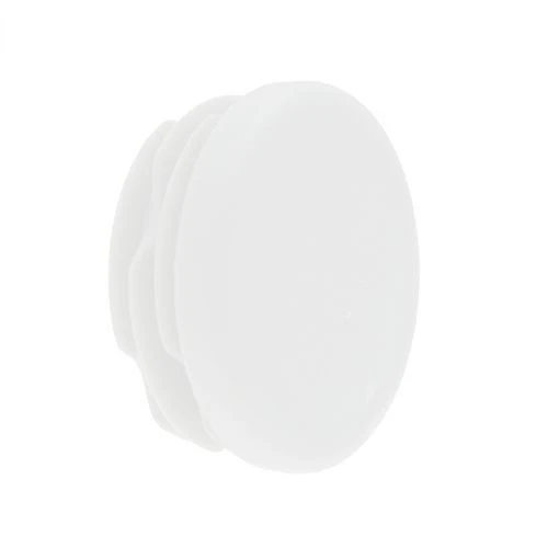 Round Tube Insert - To Fit 41.6-45.6mm Tube, White, LDPE Plastic