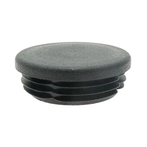 48.4mm Round Plastic Tube Insert (For 38-43.4mm Tube) 2.5-5.2mm Wall | Black LDPE