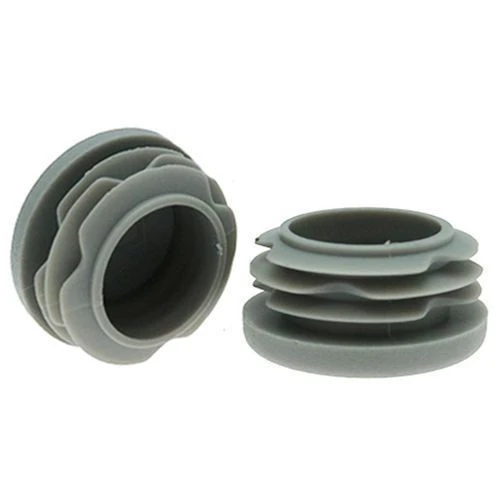 Round Tube Insert - To Fit 40-42mm Tube, Grey, LDPE Plastic