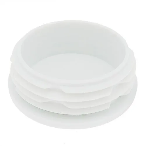 50mm Round Plastic Tube Insert (For 37-41mm Tube) 4.5-6.5mm Wall | White LDPE