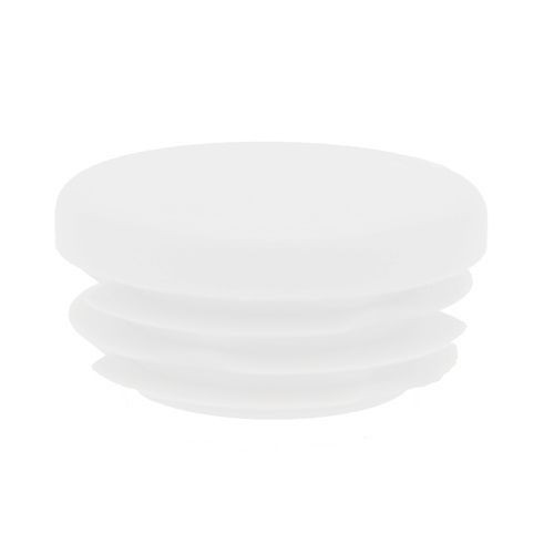 Round Tube Insert - To Fit 44.8-48.8mm Tube, White, LDPE Plastic