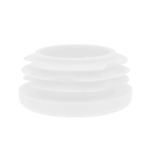 Round Tube Insert - To Fit 59-63mm Tube, White, LDPE Plastic