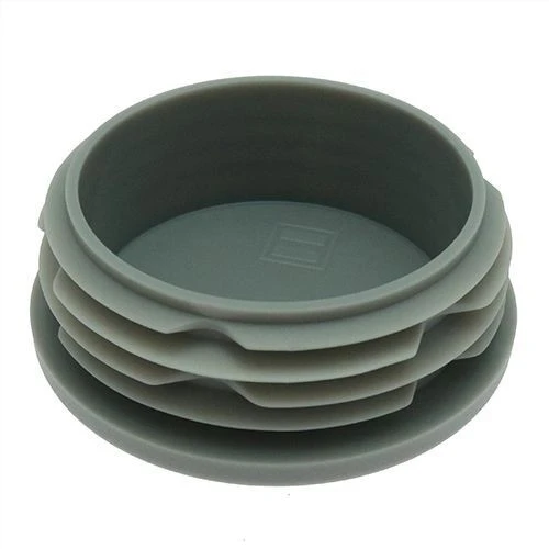 Round Tube Insert - To Fit 72.2mm-74.2mm Tube, Grey, LDPE Plastic