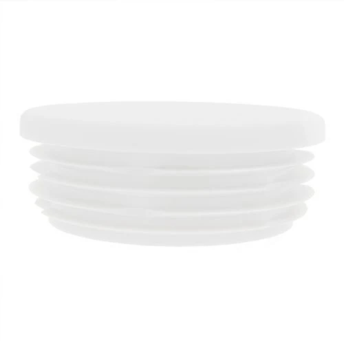 Round Tube Insert - To Fit 72.2-74.2mm Tube, White, LDPE Plastic