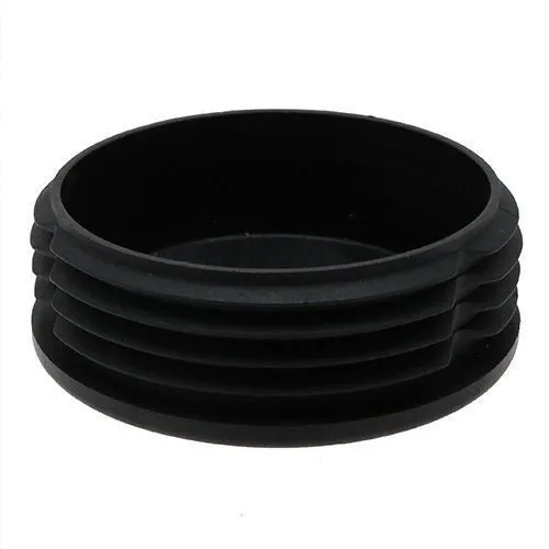 80mm Round Plastic Tube Insert  (For 74-77mm Tube) 1.5-3mm Wall | Black LDPE