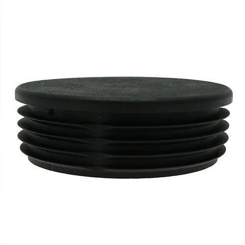 80mm Round Plastic Tube Insert (For 70-73mm Tube) 3.5-5mm Wall | Black LDPE