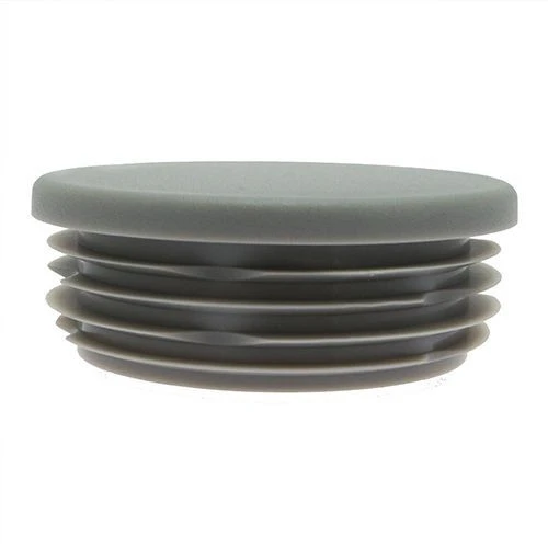 Round Tube Insert - To Fit 70mm-73mm Tube, Grey, LDPE Plastic