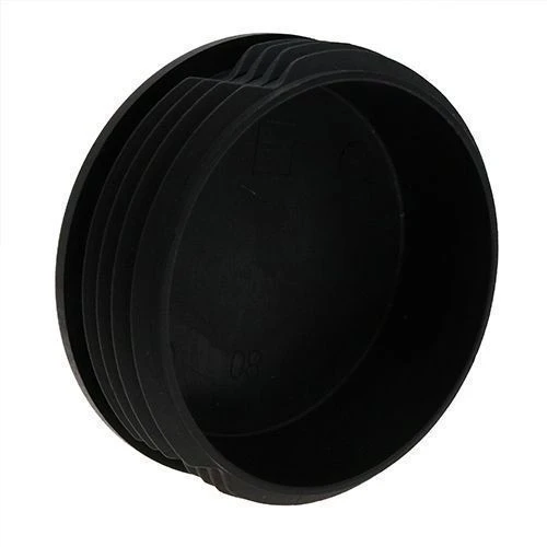 Round Tube Insert - To Fit 72.6mm-77.8mm Tube, Black, LDPE Plastic