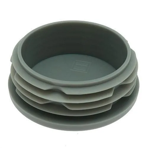 90mm Round Plastic Tube Insert (For 80-85mm Tube) 2.5-5mm Wall | Grey LDPE