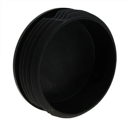 100mm Round Plastic Tube Insert (For 87-92mm Tube) 4-6.5mm Wall | Black LDPE