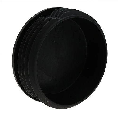 Round Tube Insert - To Fit 101mm-106mm Tube, Black, LDPE Plastic