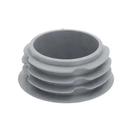 25.4mm Round Plastic Tube Insert - 3mm Thin Head (For 19-23mm Tube) 1.2-3.2mm Wall | Grey LDPE