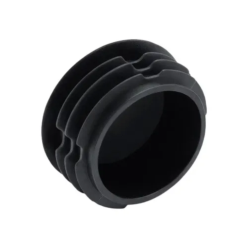 28mm Round Plastic Tube Insert - 3mm Thin Head (For 23-26.4mm Tube) 0.8-2.5mm Wall | Black LDPE
