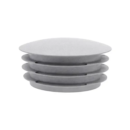 30mm Round Plastic Tube Insert - 3mm Thin Head (For 21-25mm Tube) 2.5-4.5mm Wall | Grey LDPE