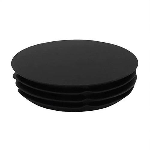 48.4mm Round Plastic Tube Insert - 3mm Thin Head (For 42.4-46.4mm Tube) 1-3mm Wall | Black LDPE