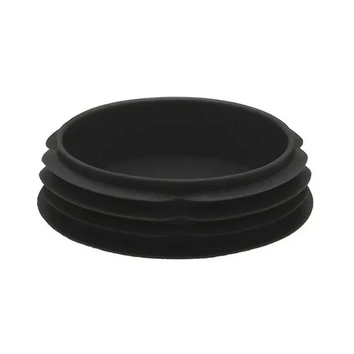 48.4mm Round Plastic Tube Insert - 3mm Thin Head (For 42.4-46.4mm Tube) 1-3mm Wall | Black LDPE