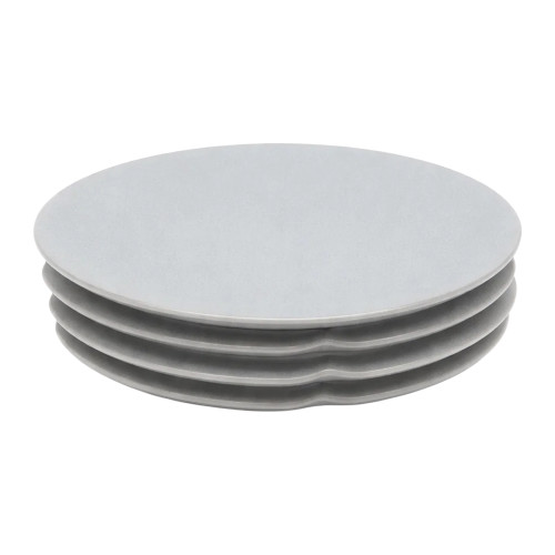 45mm Round Plastic Tube Insert - 3mm Thin Head (For 39-43mm Tube) 1-3mm Wall | Grey LDPE
