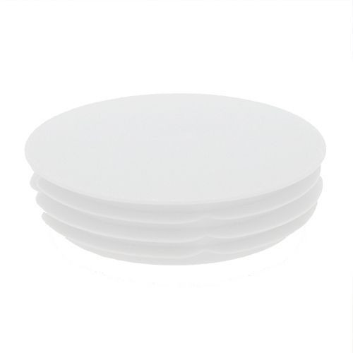 45mm Round Plastic Tube Insert - 3mm Thin Head (For 39-43mm Tube) 1-3mm Wall | White LDPE