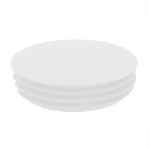 45mm Round Plastic Tube Insert - 3mm Thin Head (For 39-43mm Tube) 1-3mm Wall | White LDPE