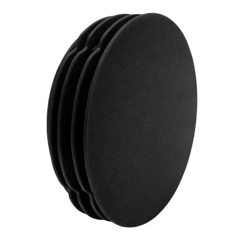 76.2mm Round Plastic Tube Insert - 4.5mm Thin Head (For 70.2-73.2mm Tube) 1.5-3mm Wall | Black LDPE