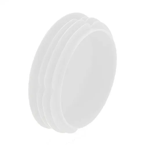 76.2mm Round Plastic Tube Insert - 4.5mm Thin Head (For 70.2-73.2mm Tube) 1.5-3mm Wall | White LDPE