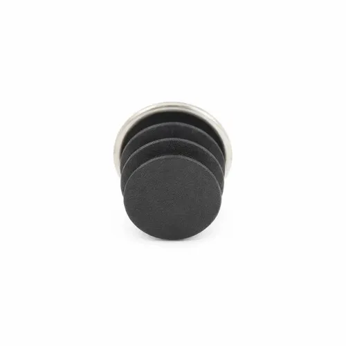 Round Tube Insert - To Fit 17mm Tube, Chrome, LDPE Plastic