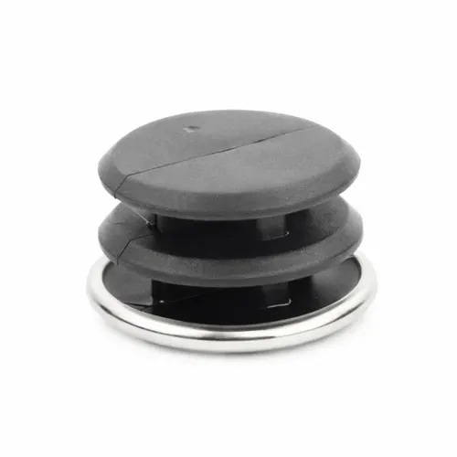 Round Tube Insert - To Fit 29mm Tube, Chrome, LDPE Plastic