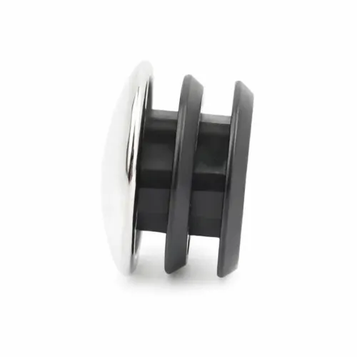 Round Tube Insert - To Fit 29mm Tube, Chrome, LDPE Plastic