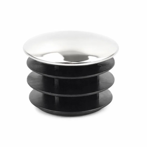 Round Tube Insert - To Fit 47mm Tube, Chrome, LDPE Plastic