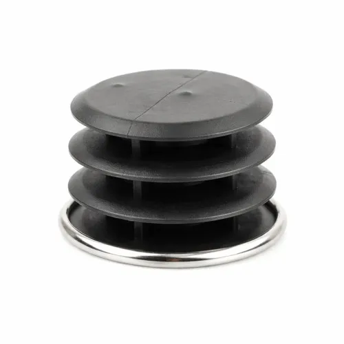 Round Tube Insert - To Fit 47mm Tube, Chrome, LDPE Plastic