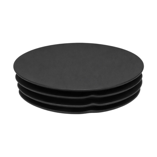 35mm Round Plastic Tube Insert (For 29-33mm Tube) 1-3mm Wall | Black LDPE