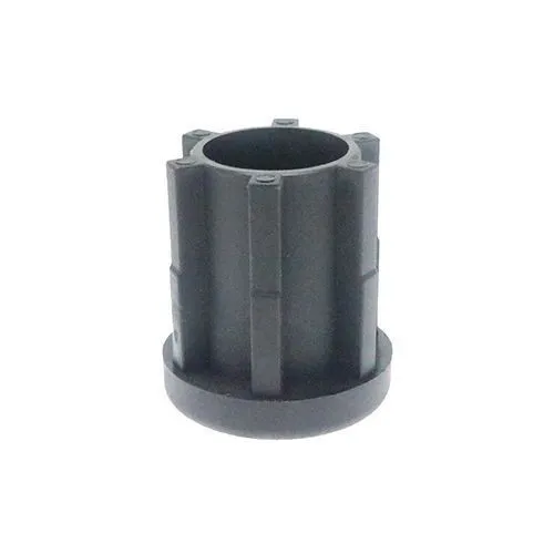 42mm Round Metal Threaded Tube Insert (M16 Thread) - 1.5mm Wall | Black Nylon