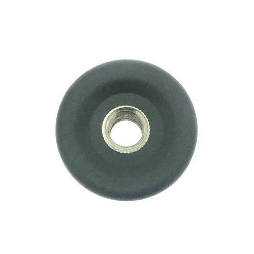 50mm Round Brass Threaded Tube Insert (M20 Thread) - 1.5mm Wall | Black Nylon