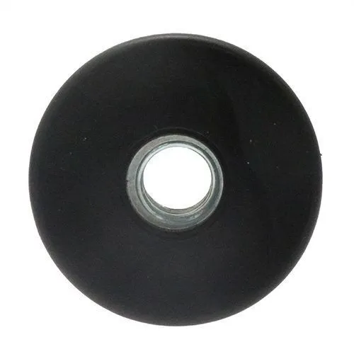19mm Round Threaded Tube Insert (M6 Thread) - 1-1.5mm Wall | Black LDPE
