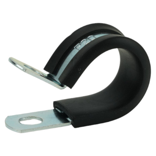 Rubber Lined P Clip 33mm BZP | Pipe & Cable Fixing