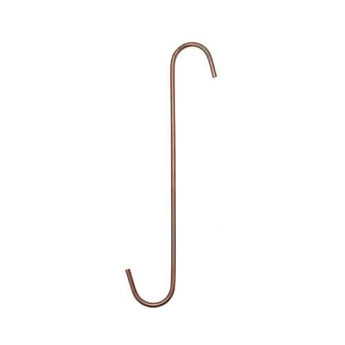 250mm Powder Coating S Hooks (Small) - 1.5mm Wire - 1000pk | Copper Dusted/Washed