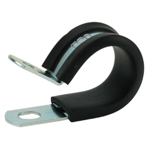 Rubber Lined P Clip 8mm BZP | Pipe & Cable Fixing