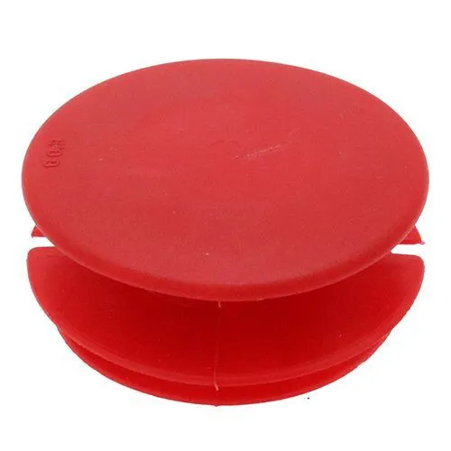Ribbed Pipe End Plugs,20mm Pipe Outside Diameter- Red 