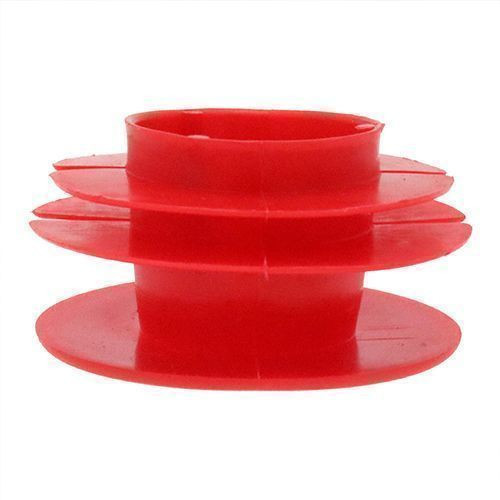 29.3-54.7mm Ribbed Pipe Plug (50mm Pipe OD) | Red LDPE