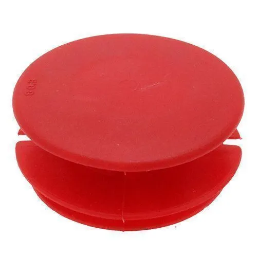 29.3-54.7mm Ribbed Pipe Plug (50mm Pipe OD) | Red LDPE