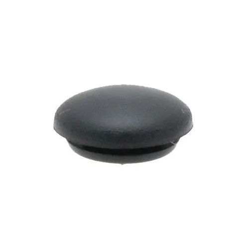 6.4mm Rubber Blanking Plug (Domed) - 1.6mm Panel | Black PVC