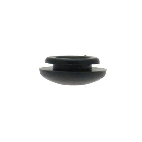 6.4mm Rubber Blanking Plug (Domed) - 1.6mm Panel | Black PVC