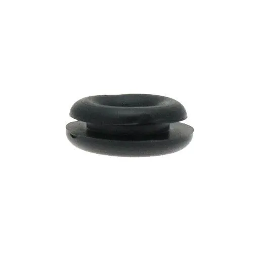 6.4mm Rubber Blanking Plug (Domed) - 1.6mm Panel | Black PVC