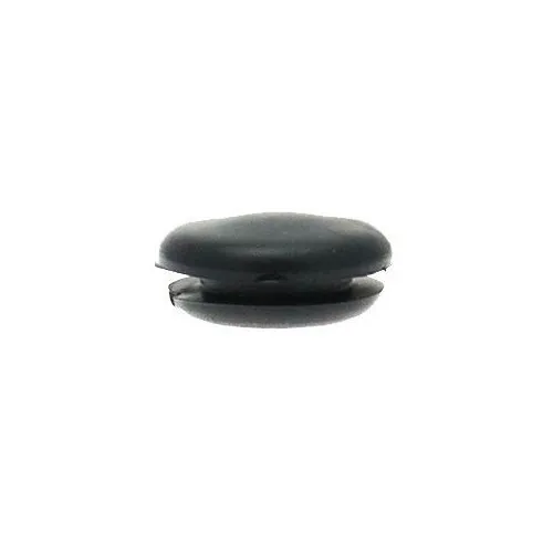 6.4mm Rubber Blanking Plug (Domed) - 1.6mm Panel | Black PVC