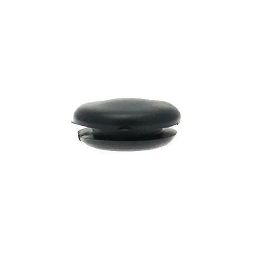 12mm Rubber Blanking Plug (Domed) - 0.8mm Panel | Black PVC