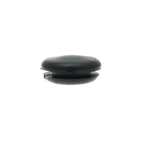 12.7mm Rubber Blanking Plug (Domed) - 1.6mm Panel | Black TPR