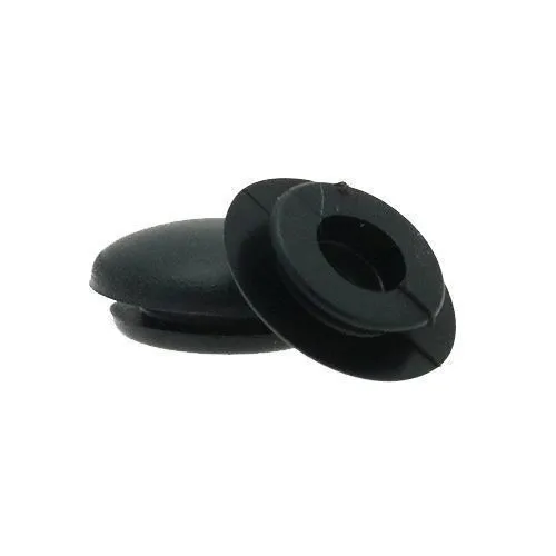 12.7mm Rubber Blanking Plug (Domed) - 1.6mm Panel | Black TPR
