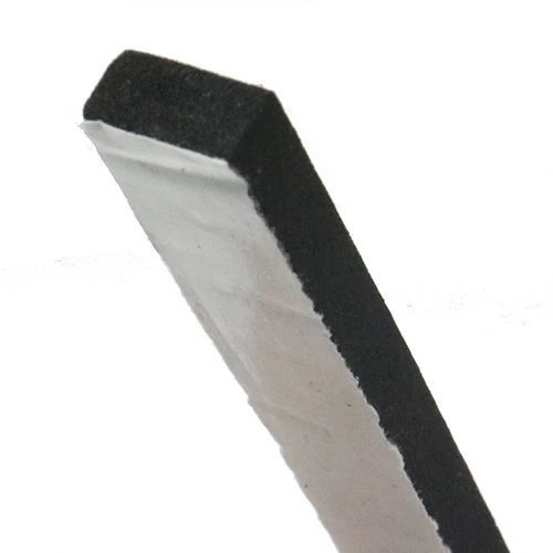 50mm x 6mm (Black) 10m Self Adhesive Edging Strip | Expanded EPDM