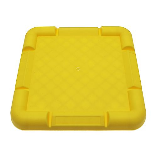 Yellow Scaffold Base Plate - HDPE Platsic